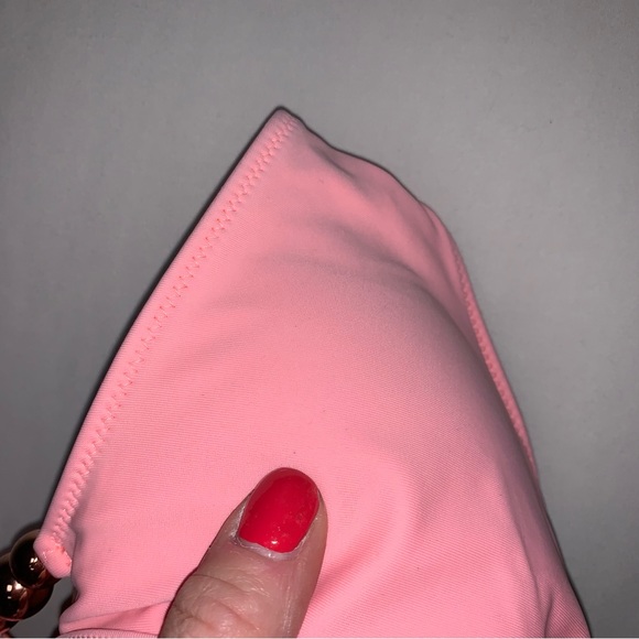 🆕 Aerie Neon Pink Super Scoop String Bikini Women’s Small Beach Pool Swim Set - Picture 9 of 11